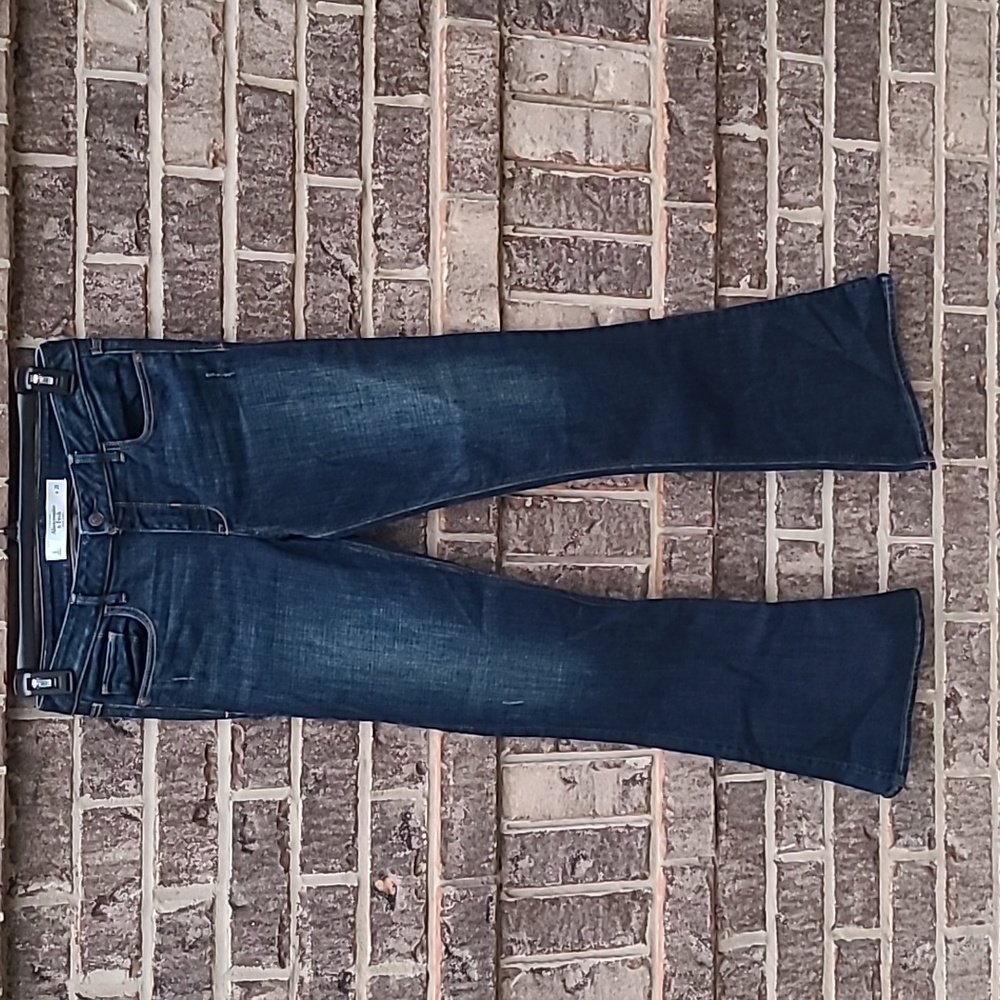 Abercrombie and Fitch Dark Flare Jeans Size 8 W 29